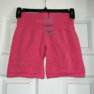 NVGTN Hot Pink Pro Seamless Shorts - XS